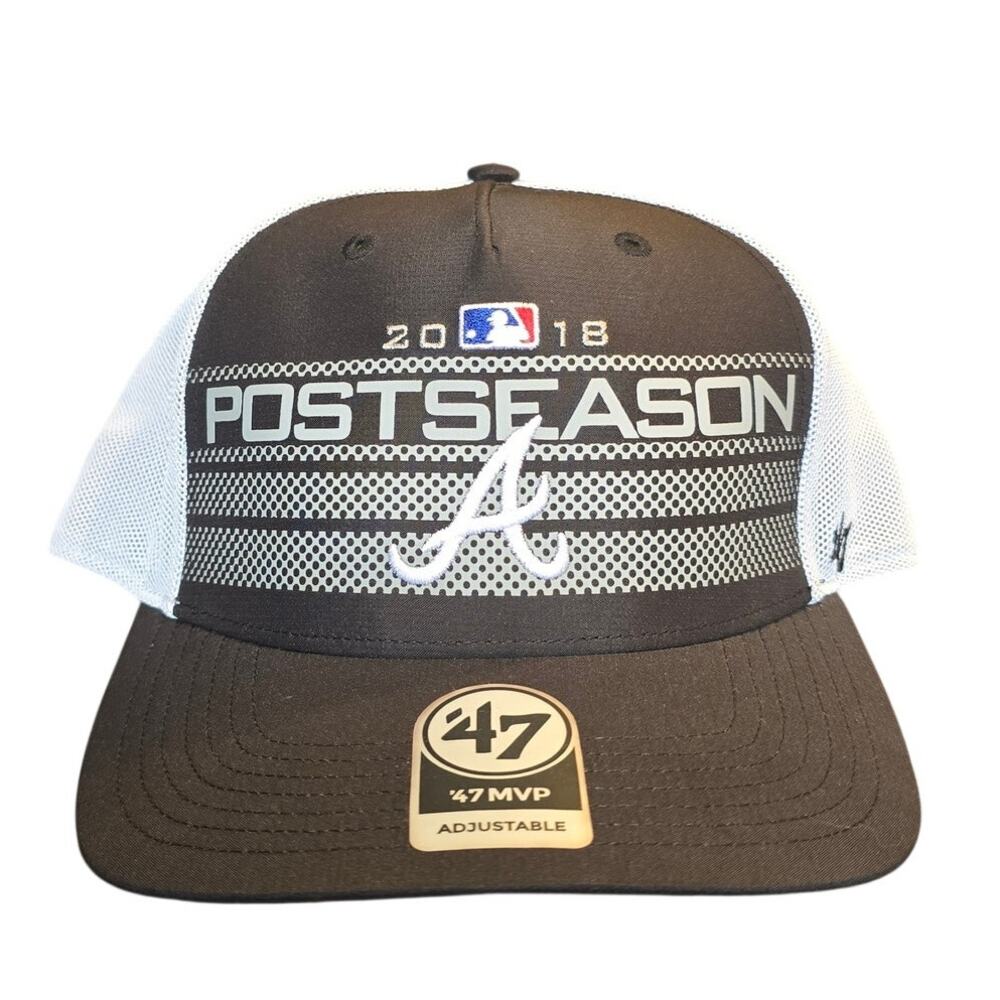 Atlanta Braves MLB 2018 postseason '47 mvp snapback mesh trucker baseball  nwt